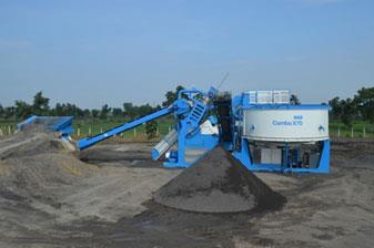 Clean and efficient COMBO plant site with 95% water recycling and no discharge of wastewater to atmosphere