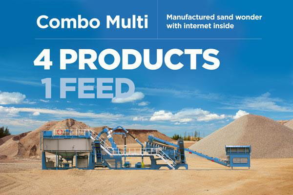 CDE Asia Limited unveils its latest manufactured sand wonder with internet inside - Combo Multi