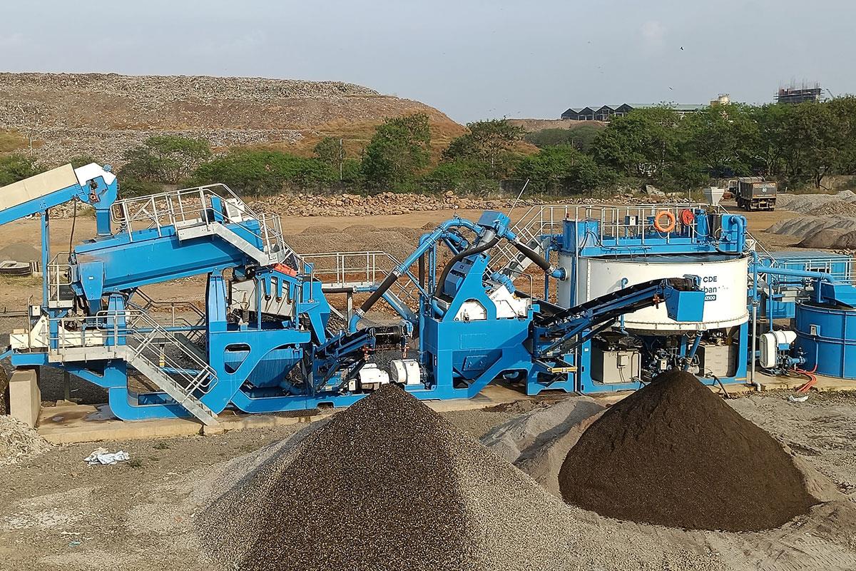 CDE Asia Limited plant installed in Pune for C&D Waste Management